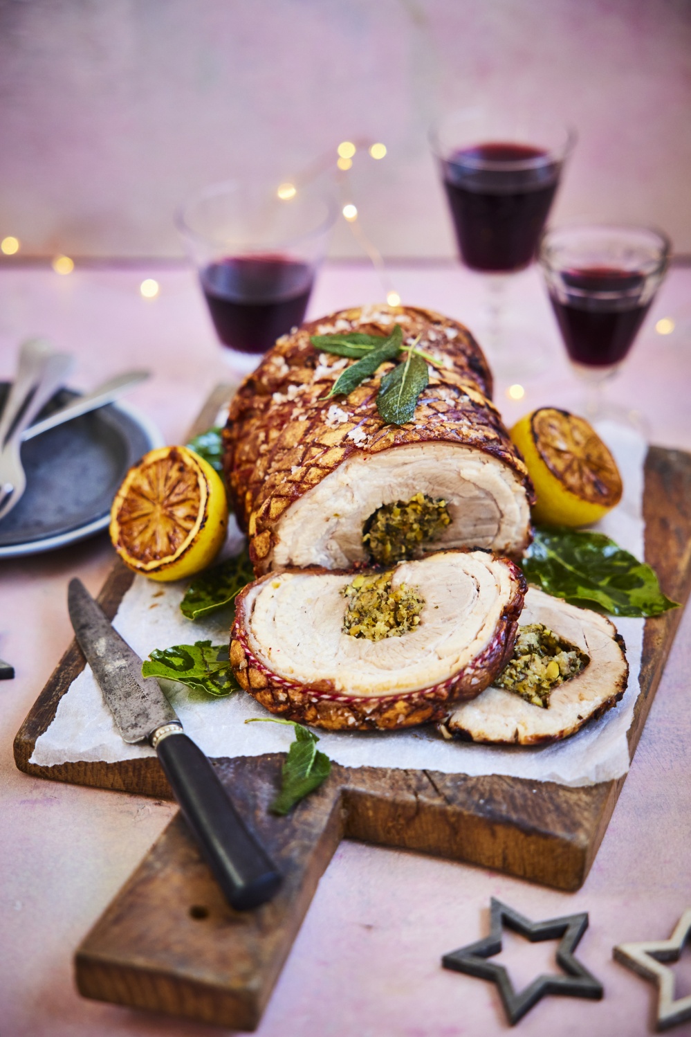 Rolled Porchetta With Pistachios Fennel And Lemon Living North
